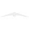 Ekena Millwork Archdale Architectural Grade PVC Gable Bracket, 72"W x 12"H x 4"D x 6"F, 4/12 Pitch GBP072X12X0406ARC00 - alternate 4